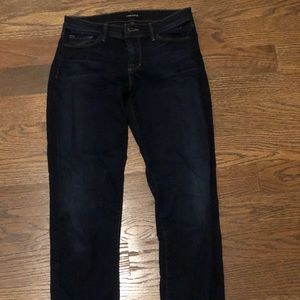 J BRAND MID RISE RAIL TIGHT DARK JEANS SIZE 27